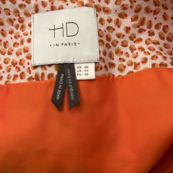 Anthropologie HD in Paris Linen Ombré Petal Pencil Skirt Size‎ 4 - Picture 5 of 7